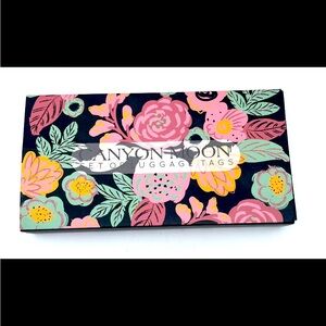 Canyon Moon Wander Luggage Tags. Vegan. Set of 2 In Box Floral Flowers